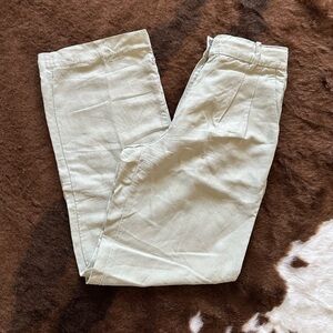 Sage green linen effortless pant